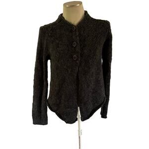 Grey Wool Blend Cardigan Sz M Cottagecore Preppy Y2K 2000s